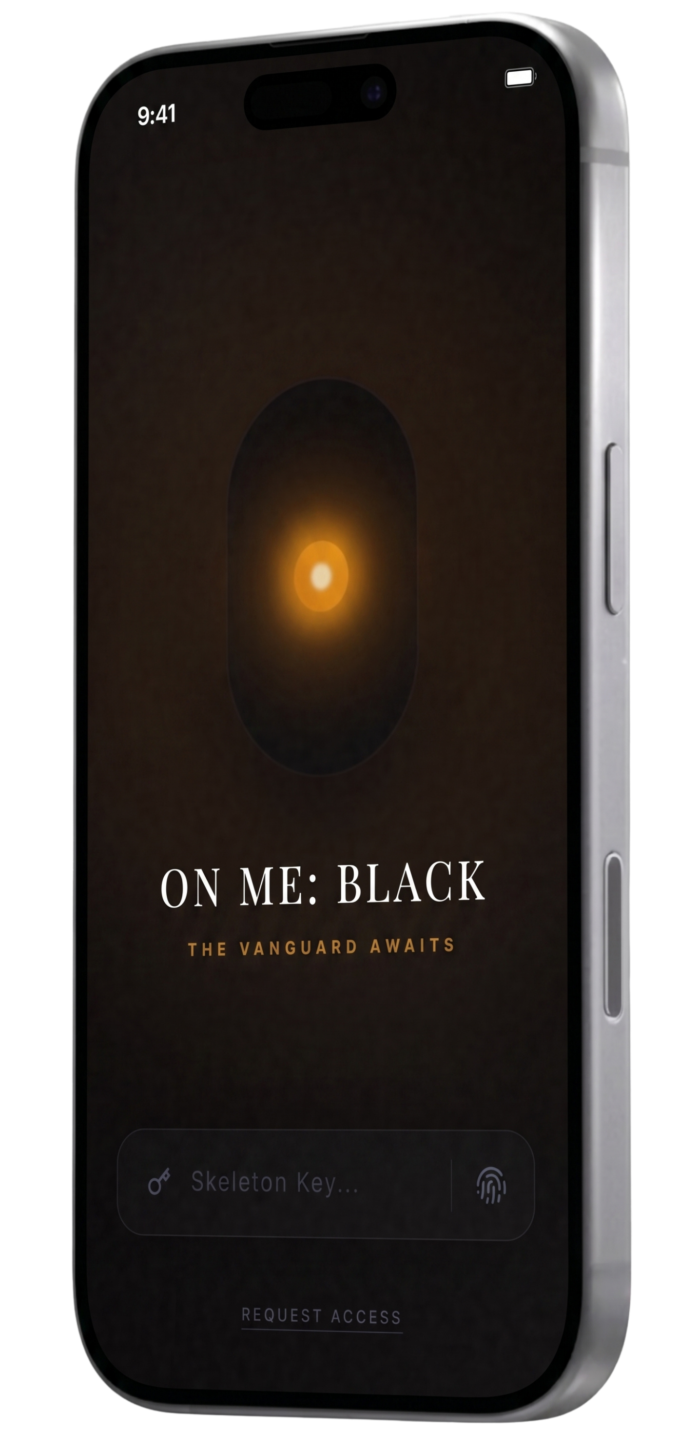 On Me Black Login Screen